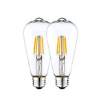 worbest LED電球 エジソンランプ E26口金 550LM フィラメント LED電球 2W 4W 6W 8W ST64 レトロ電球 2700K-6000K